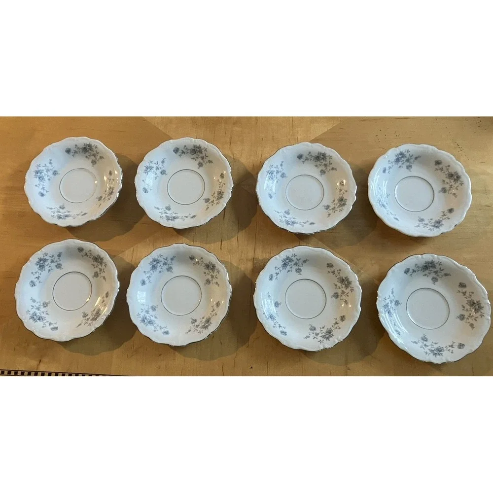 Set of (8) Vintage Johann Haviland Blue Garland 6